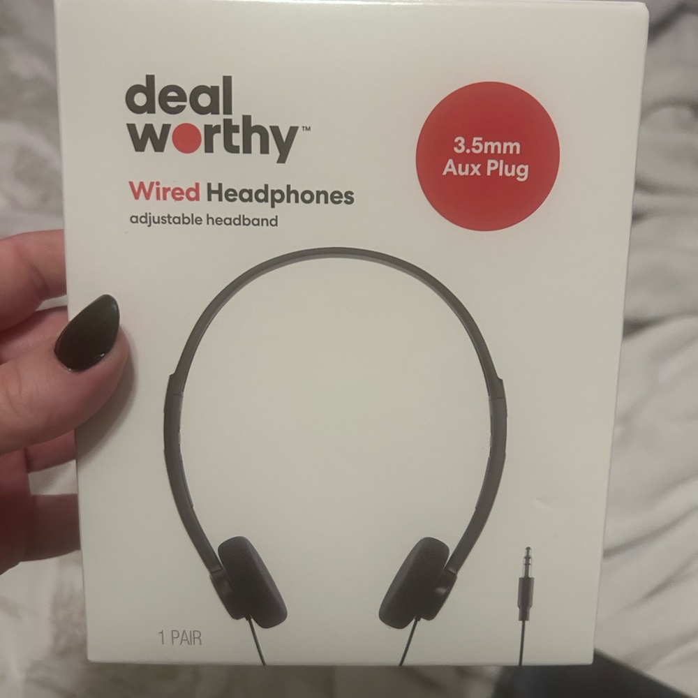 Free with purchase-Target deal worthy Black Wired Headphones with 3.5mm Aux Plug